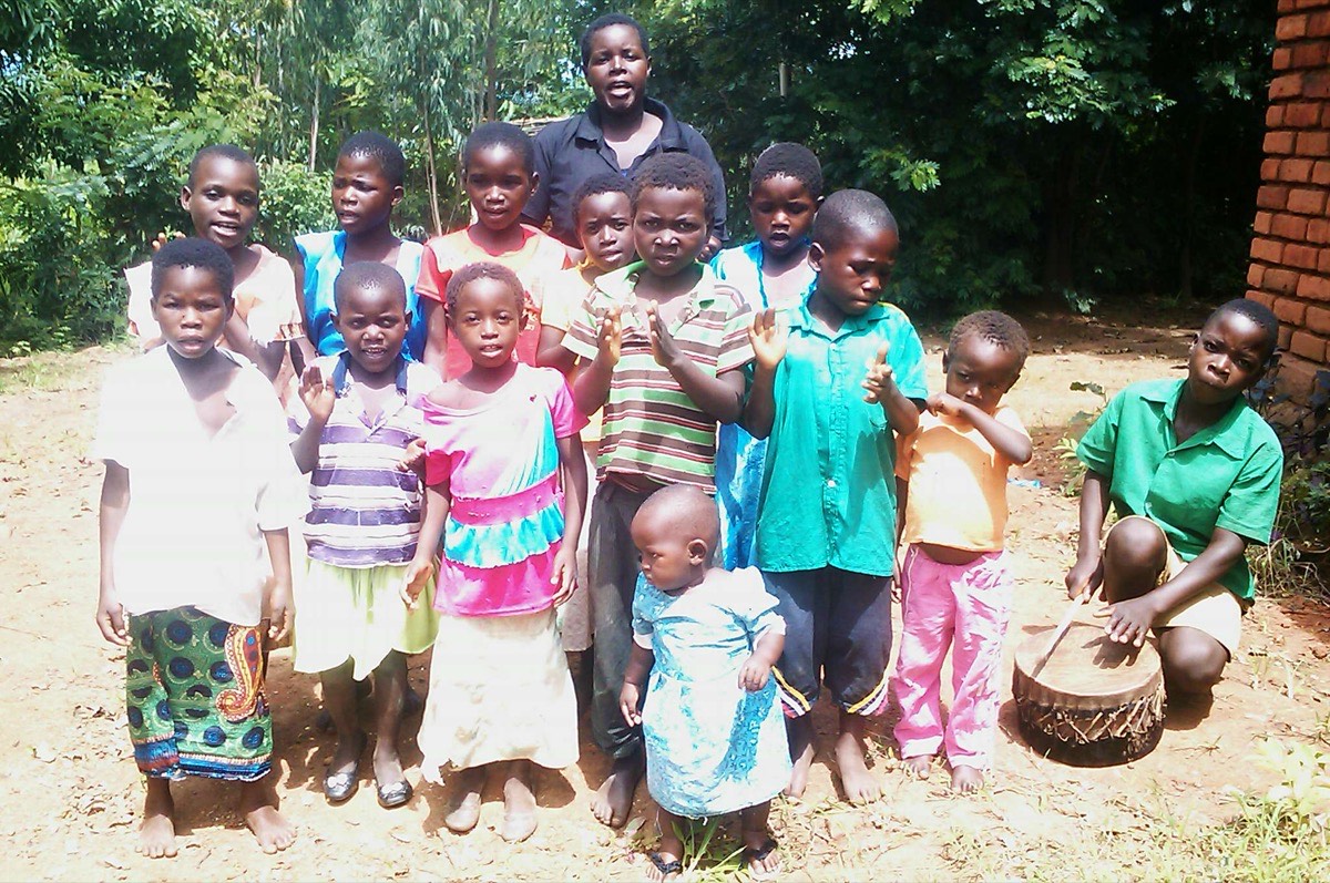 Children in Africa receiving support